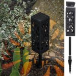 Set 4 lampi solare de gradina cu picior tip "Lampion" cu LED - imagine 3