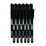 Marker permanent, 1 mm, negru, subtire, cu varf lung, Richmann