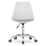 Masa de toaleta/machiaj + scaun Alba, alb, cu oglinda si LED-uri, Irina, 94x43x141 cm