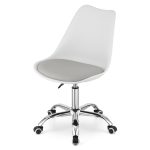 Masa de toaleta/machiaj + scaun Alba, alb, cu oglinda si LED-uri, Irina, 94x43x141 cm - imagine 4