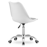 Masa de toaleta/machiaj + scaun Alba, alb, cu oglinda si LED-uri, Irina, 94x43x141 cm - imagine 5