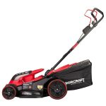 Masina de tuns iarba, gazon, electrica, motor fara perii, 2x20V Li-ion 4 Ah, incarcator, 43 cm, Worcraft - imagine 18