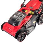 Masina de tuns iarba, gazon, electrica, motor fara perii, 2x20V Li-ion 4 Ah, incarcator, 43 cm, Worcraft - imagine 17
