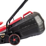 Masina de tuns iarba, gazon, electrica, motor fara perii, cu 2 acumulatori 4 Ah, incarcator, 2x20V Li-ion, 32 cm, Worcraft - imagine 6