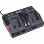 Masina de tuns iarba, gazon, electrica, motor fara perii, cu 2 acumulatori 4 Ah, incarcator, 2x20V Li-ion, 32 cm, Worcraft - imagine 8