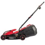 Masina de tuns iarba, gazon, electrica, motor fara perii, cu 2 acumulatori 4 Ah, incarcator, 2x20V Li-ion, 32 cm, Worcraft - imagine 3