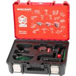 Nivela laser, verde, 360°, 3x3D, 20V Li-ion (acumulator neinclus), cu suport magnetic, geanta, ochelari, placa tinta, 50 m, Worcraft