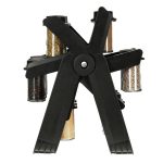 Organizator de condimente cu 18 containere cu suport rotativ pentru bucatarie, culoare neagra - imagine 5