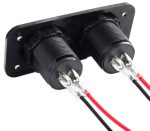 Voltmetru cu 2 x porturi incarcare USB, pentru vehicule offroad, ATV, SSV, quad, moto sau utilaje agricole, alimentare 12V - imagine 4