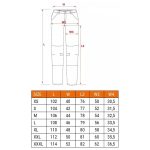 Pantaloni de lucru, poliester, bumbac, intariri genunchi, model Mix&Match, bej, marimea M/50, NEO