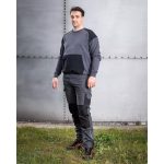 Pantaloni de lucru, poliester, bumbac, intariri genunchi, model Mix&Match, gri, marimea XL/54, NEO - imagine 5