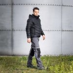 Pantaloni de lucru, bumbac, poliester, intariri genunchi, model Mix&Match, gri, marimea L/52, NEO - imagine 5