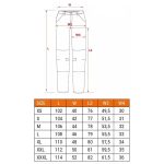 Pantaloni de lucru, bumbac si poliester, model Mix&Match, maro, marimea XL/54, NEO