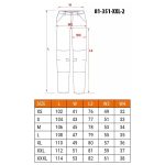 Pantaloni de lucru, bumbac si poliester, cu intariri pentru genunchi, model Mix&Match, gri, marimea XXL/56, NEO - imagine 6