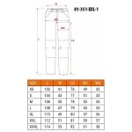 Pantaloni de lucru, bumbac si poliester, cu intariri pentru genunchi, model Mix&Match, negru, marimea XXL/56, NEO - imagine 7