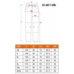 Pantaloni de lucru, bumbac si poliester, model Mix&Match, maro, marimea XXL/56, NEO - imagine 6