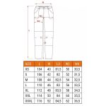 Pantaloni de lucru, elastici, nylon, model Outdoor, galben mustar, marimea XL/54, NEO