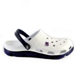 Papuci/saboti, clogs, pentru barbati, spuma EVA, alb si albastru inchis, marimea 43, Jose Amorales - imagine 3