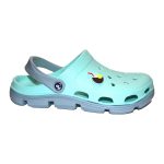 Papuci/saboti, clogs, pentru femei, spuma EVA, gri si turcoaz, marimea 37, Jose Amorales - imagine 3