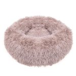 Culcus moale, pentru caine/pisica, cafeniu, 80 cm - imagine 3