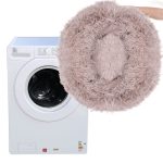 Culcus moale, pentru caine/pisica, cafeniu, 80 cm - imagine 5