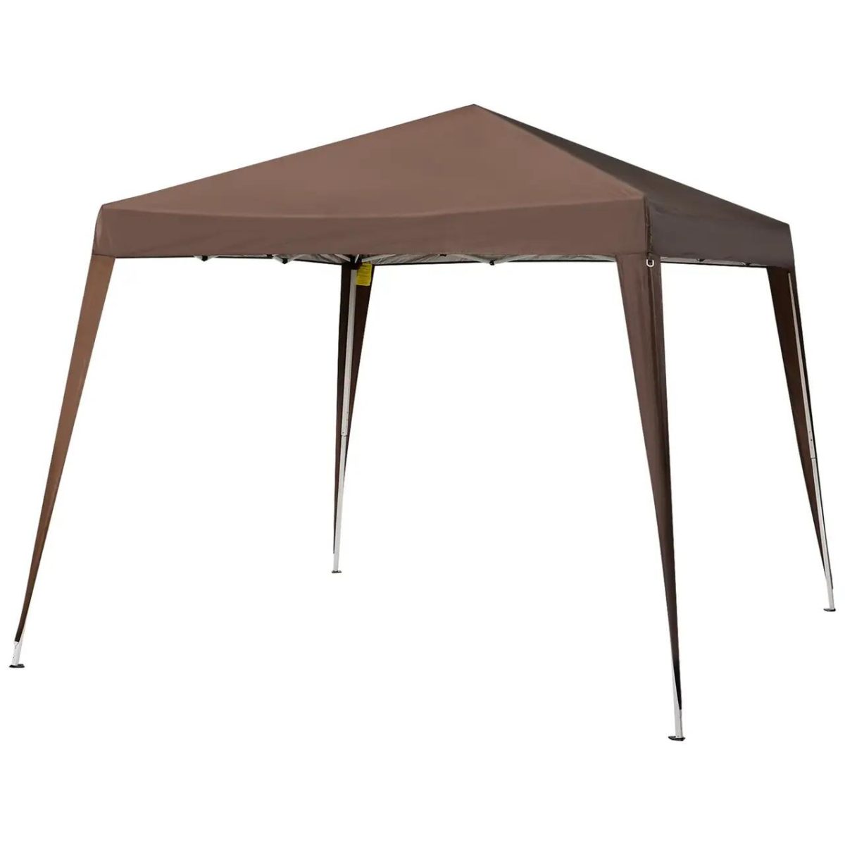 Pavilion Pentru Gradina/Terasa, Cadru Otel, Material Oxford, Pliabil, Cafeniu, 2.97X2.97X2.5 M