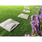 Paviment pentru poteca gradina, set 4 buc, PP, efect piatra, gri, 30x30 cm, Strend Pro