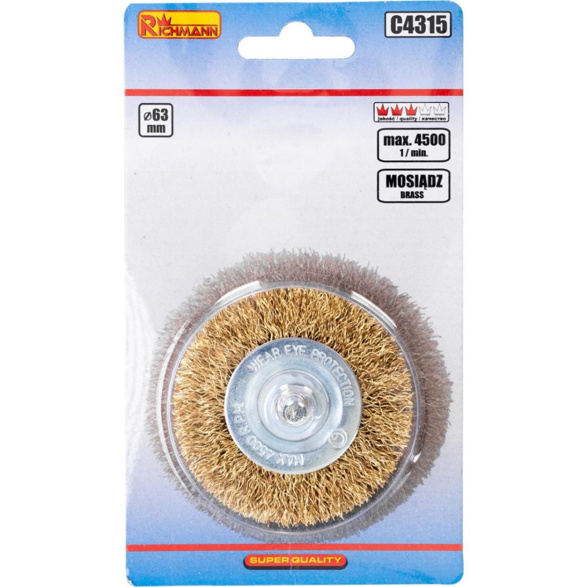 Perie Sarma Alama, Circulara, Cu Tija, 63 Mm, Richmann