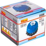 Perie sarma otel, tip cupa, cu toroane, M14, 65 mm, Richmann  - imagine 5