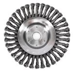 Perie sarma, tip cupa, cu toroane, pentru motocoasa/trimmer, Micul Fermier, 200 mm