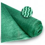 Plasa de umbrire, 80 g/mp, grad de umbrire 85%, verde, 20x1.75 m, cu 50 de coliere pentru montare, 150x2.5 mm