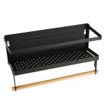 Raft magnetic de frigider 2in1, pentru condimente si prosop de bucatarie - imagine 5