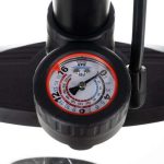 Pompa de picior, cu manometru, 3 varfuri, max 16 bar, 22x13x56-92.5 cm, Trizand