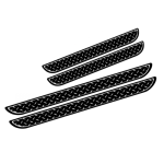 Set 4 protectii praguri universale negru si crom diamond