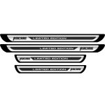 Set 4 bucati Protectii Praguri din autocolant Crom - Racing Limited Edition - imagine 2