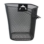 Cos metalic pentru bicicleta cu maner, demontabil, conceput pentru a fi montat in partea din fata, culoare Neagra - imagine 9