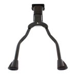 Cric bicicleta cu picior dublu, culoare neagra - imagine 2