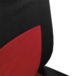 Huse Scaun Auto, 9 piese, universale, culoare Rosu-Negru - imagine 2