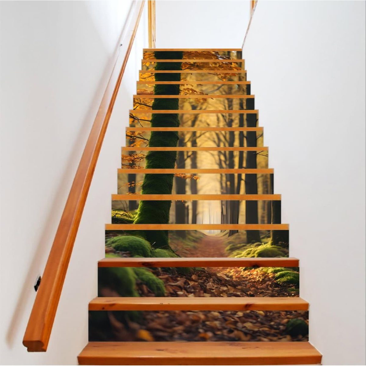 Sticker Decorativ Pentru Scari Interioare, Print Autoadeziv De Inalta Rezolutie, Dimensine 200 X 124 Cm, Cod: Avx-Stairs-09