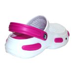 Papuci/saboti, clogs, pentru femei, spuma EVA, alb si roz, marimea 36, Jose Amorales