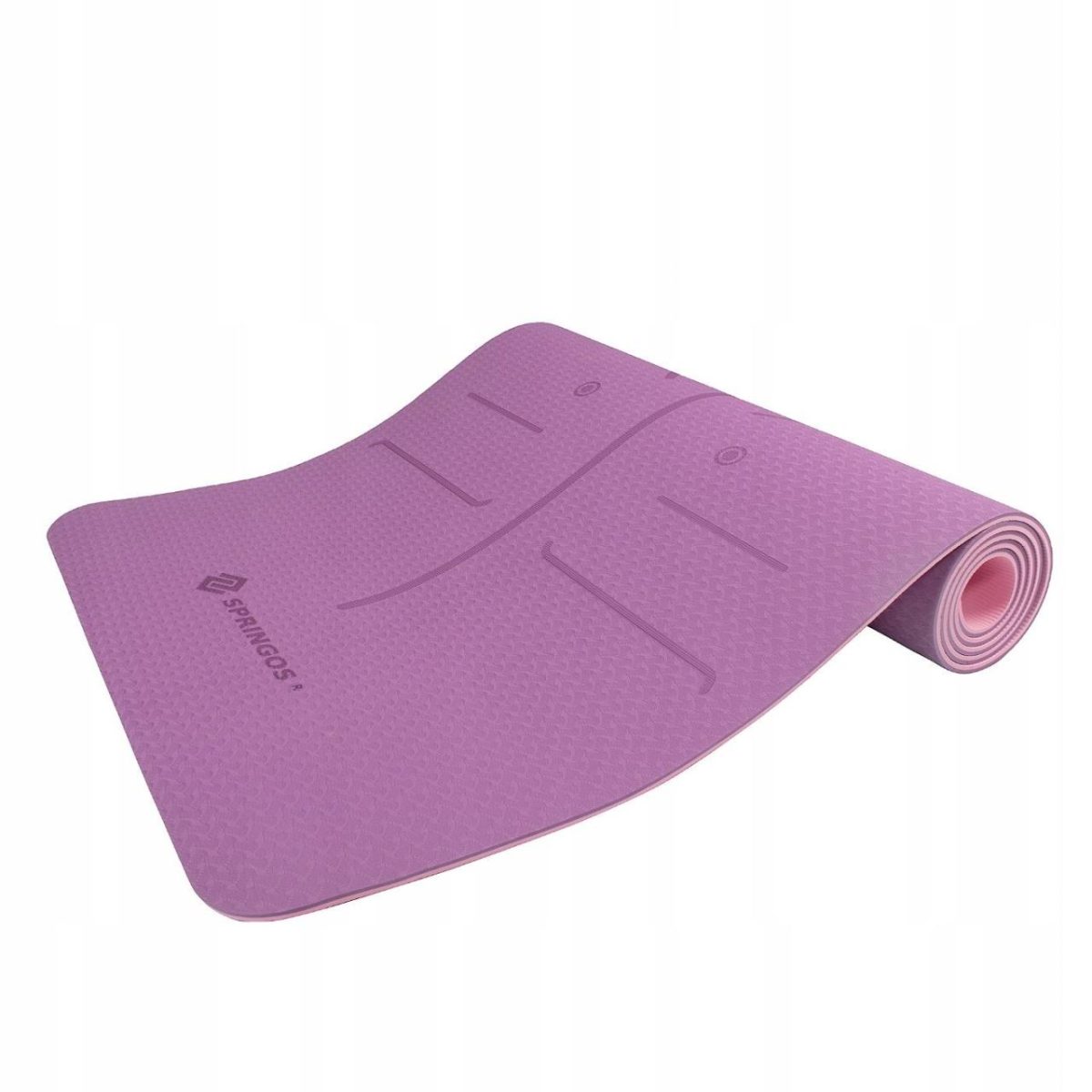 Saltea Pentru Yoga, Fitness, Mov, 183X61X0.6 Cm, Springos - Imagine 8