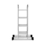 Scara aluminiu, multifunctionala, rabatabila, 4 tronsoane, 4 trepte, max 125 kg, 1.18-4.46 m