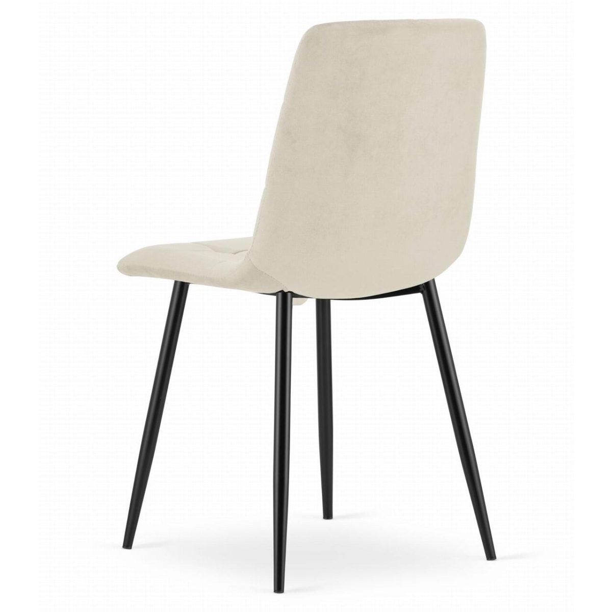 Scaun Bucatarie/Living, Artool, Kara, Catifea, Metal, Bej Si Negru, 45X50.5X87 Cm - Imagine 7