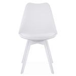 Scaun bucatarie/living, Artool, Mark, PP, piele ecologica, alb, 49x43x82 cm - imagine 4