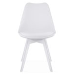 Set masa de toaleta/machiaj Antonia + scaun Mark, alb, sertare lucioase, cu oglinda si LED-uri, 155x42x135 cm