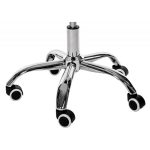 Scaun de birou pentru copii, rotativ, alb, max 125 kg, 44x40x80/90 cm