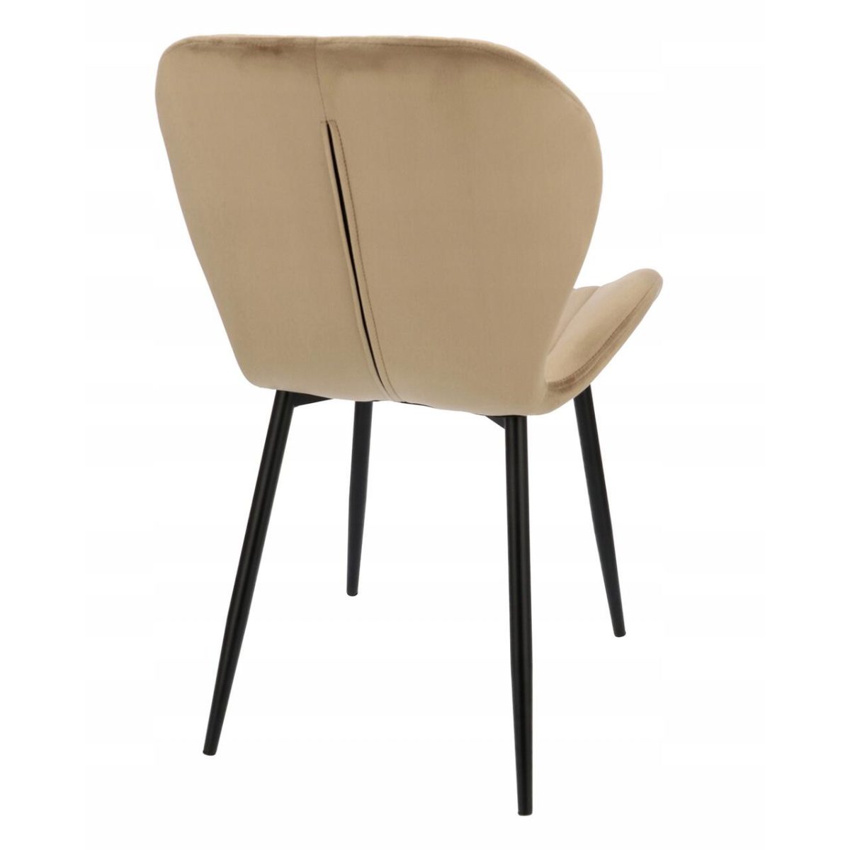 Scaun Bucatarie/Living, Jumi, Veira, Catifea, Metal, Bej, 52X57X85 Cm
