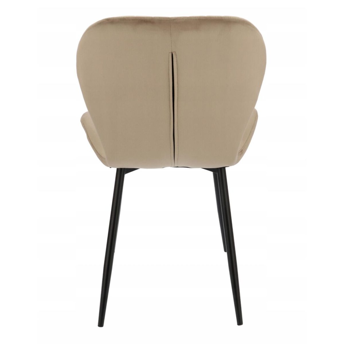 Scaun Bucatarie/Living, Jumi, Veira, Catifea, Metal, Bej, 52X57X85 Cm