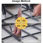 Set 3000 bucle de sarma pentru legat otel beton, 1.1x120 mm