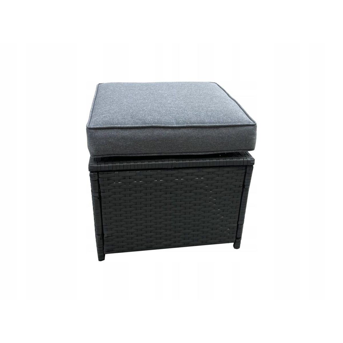Set Mobilier Gradina/Terasa, Gri, Ratan Sintetic, 1 Masa, 2 Canapele, 2 Tabureti, Lauren